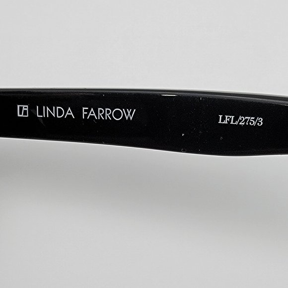 Linda Farrow LFL/275/3 Gloss Black Gold Sunglasses main image 4